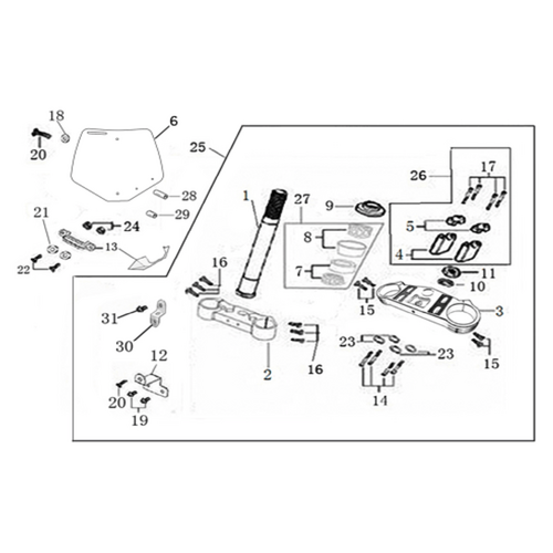 02 Steering stem assembly