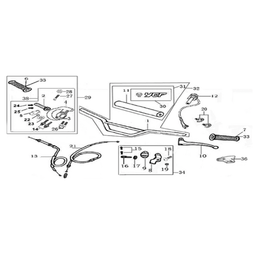 01 Handle bar assembly