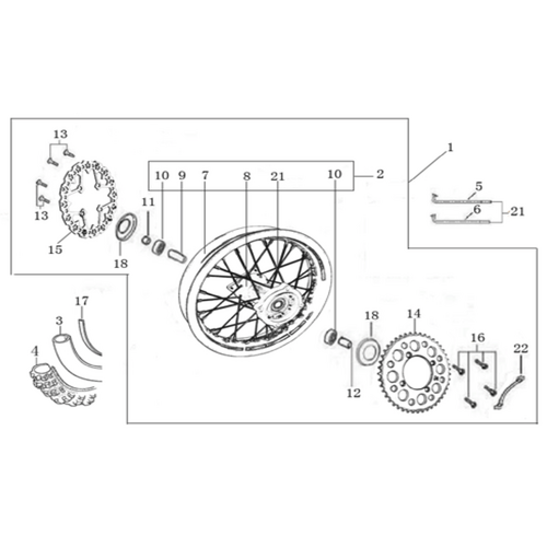 11 Rear Wheel Assy