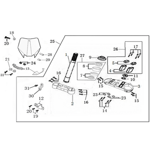 02 Steering stem assembly