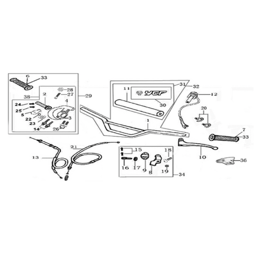 01 Handle bar assembly