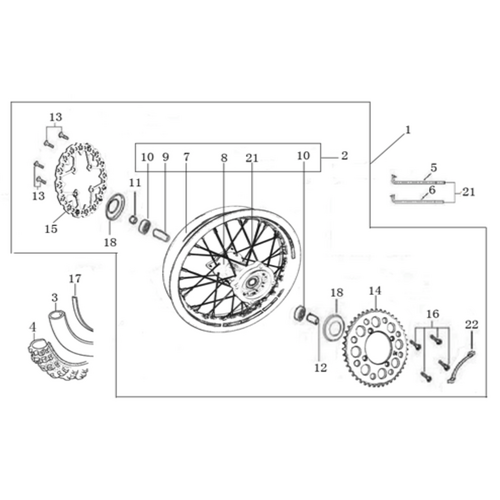 11 Rear Wheel Assy