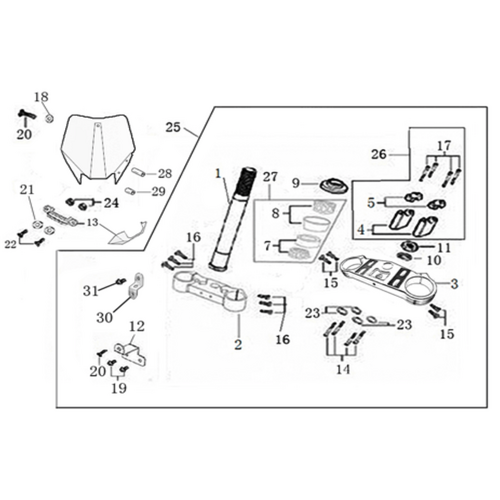 02 Steering stem assembly