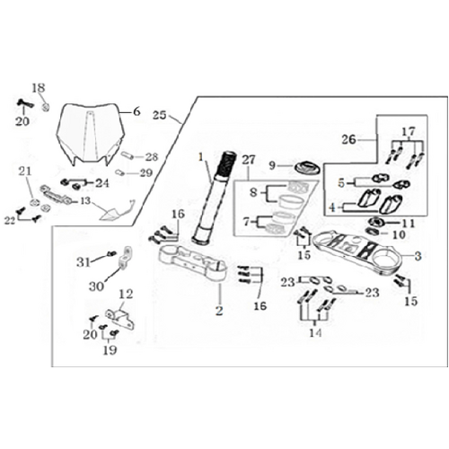 02 Steering stem assembly