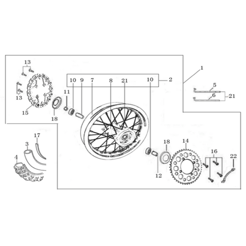 11 Rear Wheel Assy