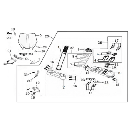 02 Steering stem assembly