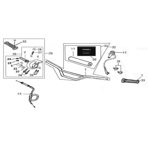 01 Handle bar assembly