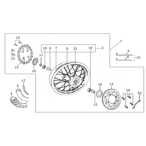 11 Rear Wheel Assy