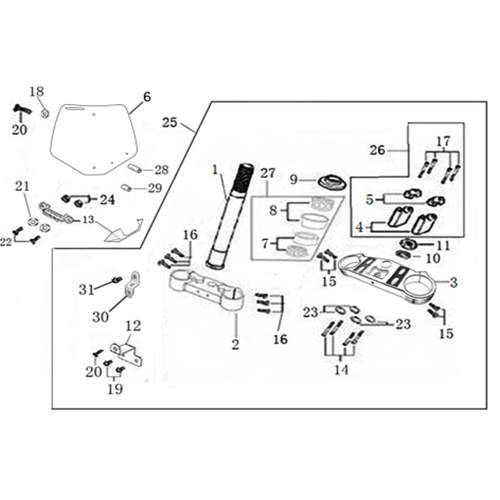 02 Steering stem assembly