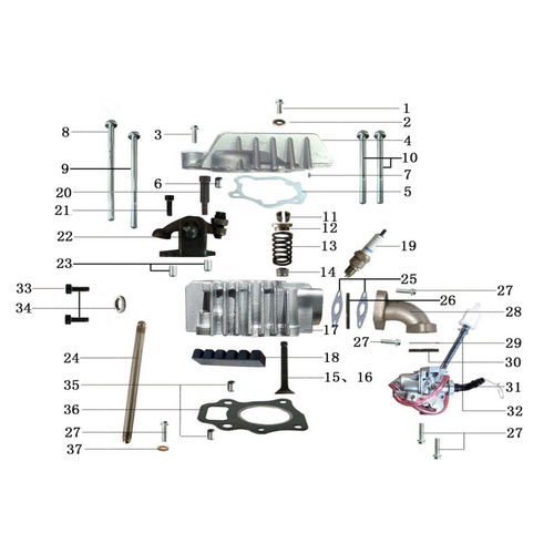 30 Cylinder Head Assy