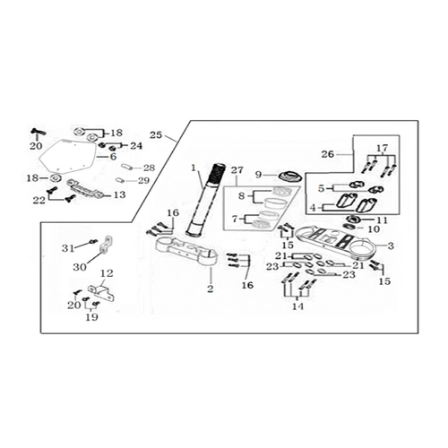 02 Steering Stem Assembly