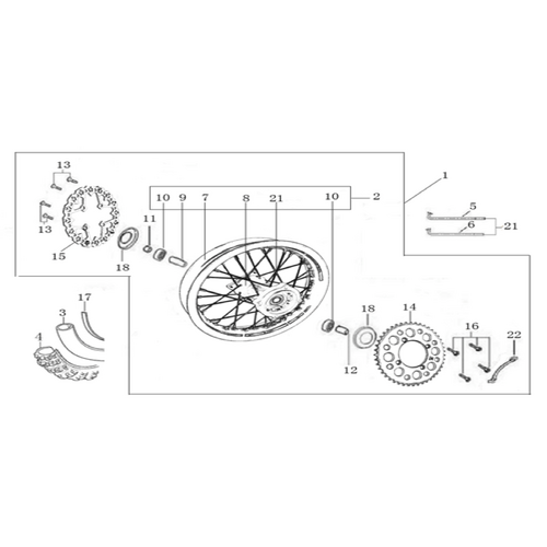 10 Rear Wheel Assy