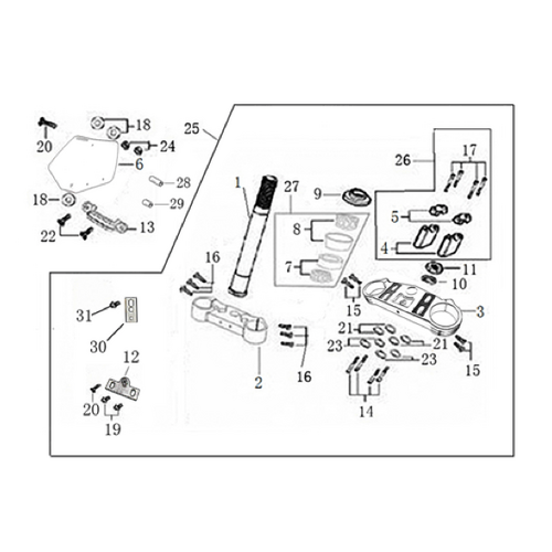 02 Steering Stem Assembly