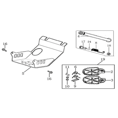 09 Foot Peg Assy