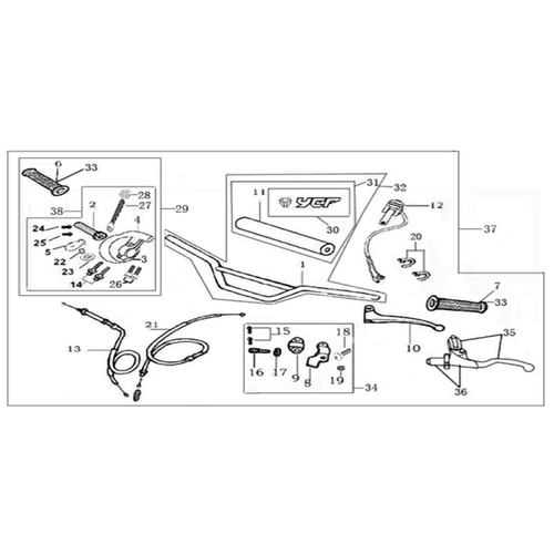 01 Handle Bar Assembly