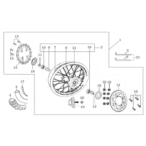 11 Rear Wheel Assy