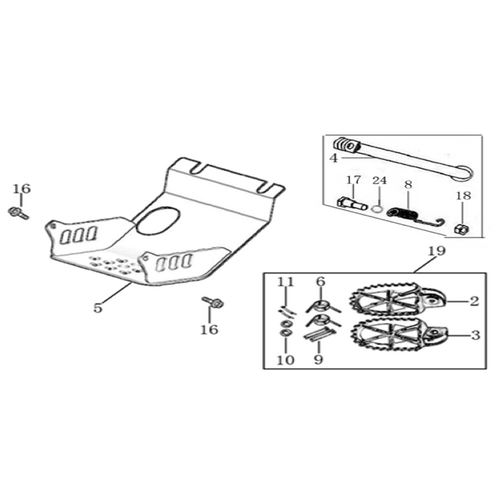 09 Foot Peg Assy