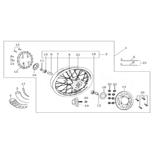 11 Rear Wheel Assy