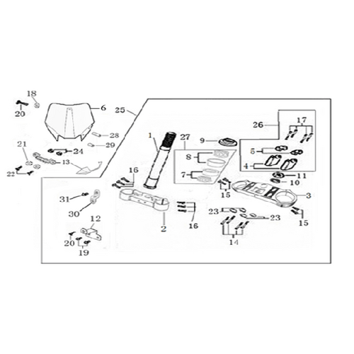 02 Steering Stem Assembly