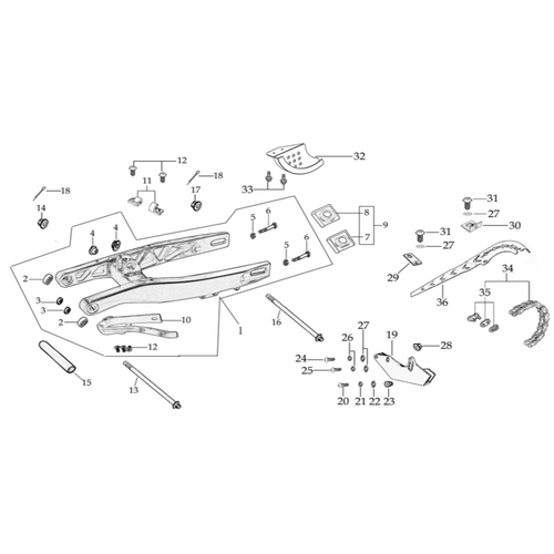 10 Swing Arm Assy