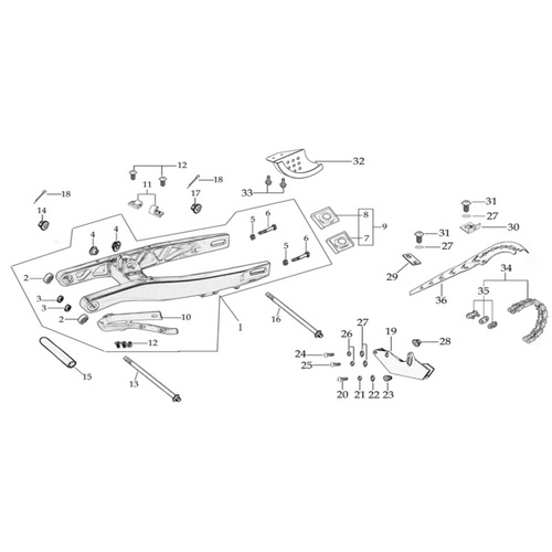 10 Swing Arm Assy