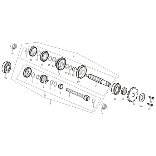 39 Mainshaft / Countershaft Assy