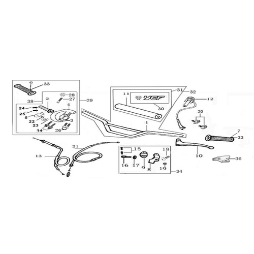 01 Handle Bar Assembly