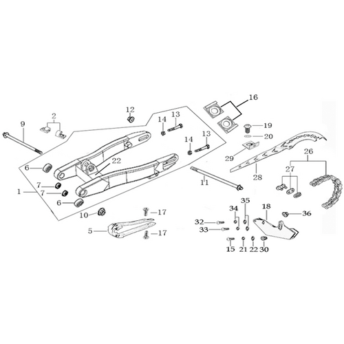 10 Swing Arm Assy