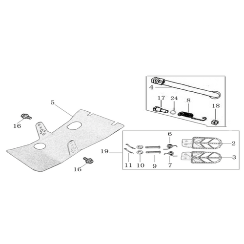 09 Foot Peg Assy