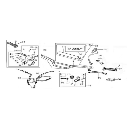 01 Handle Bar Assembly