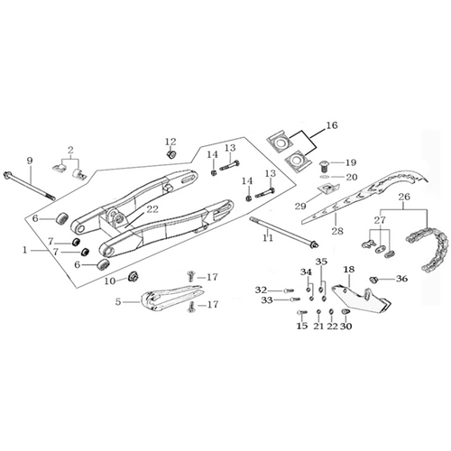10 Swing Arm Assy