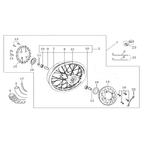 11 Rear Wheel Assy