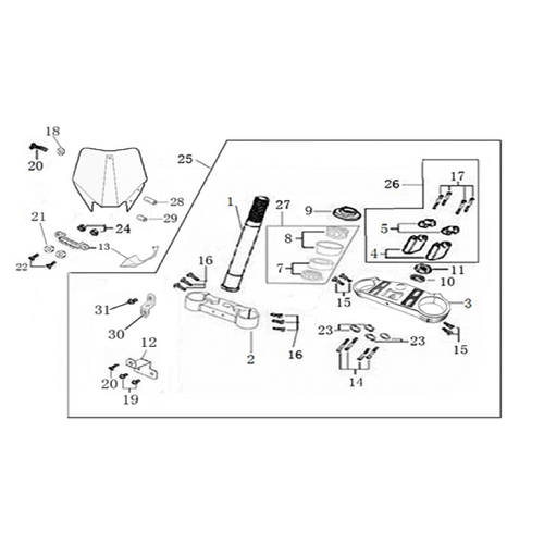 02 Steering Stem Assembly