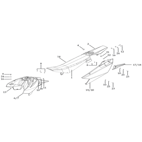 14 Seat & Plastic Kit