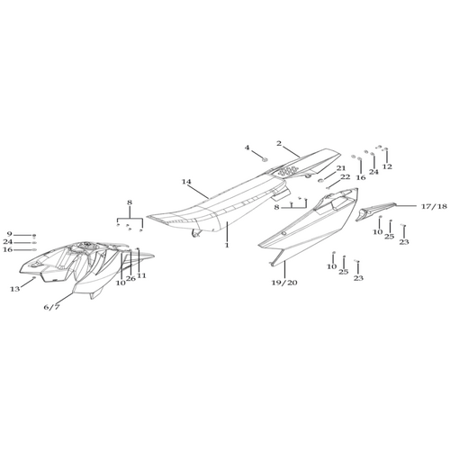 14 Seat & Plastic Kit