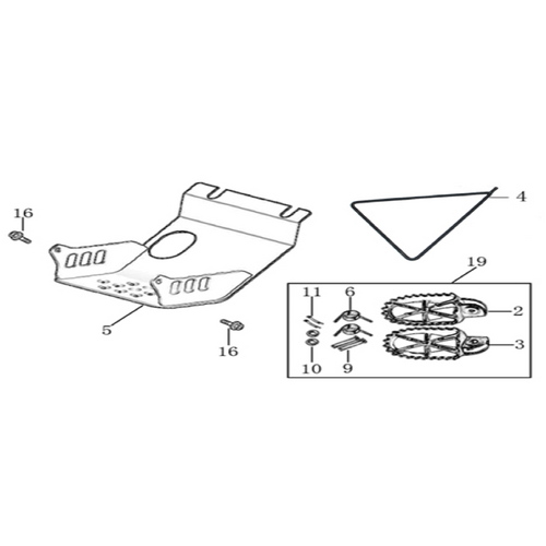 09 Foot Peg Assy