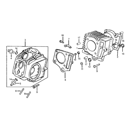 30 Cylinder Head / Cylinder Body