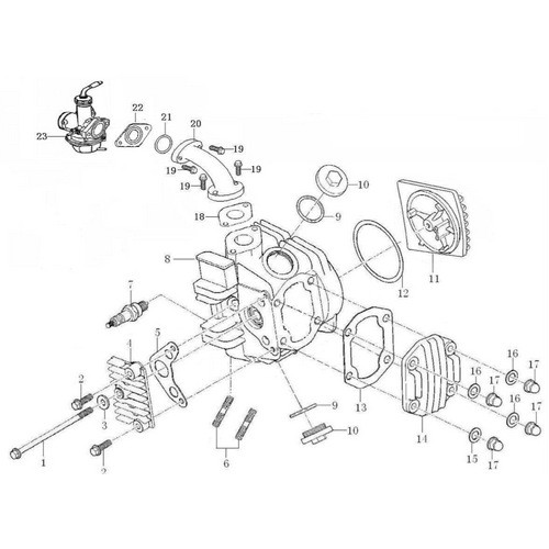 30 Cylinder Head Assy