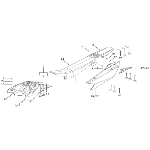 12 Seat & Plastic Kit