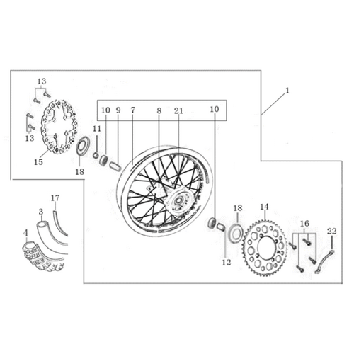 11 Rear Wheel Assy