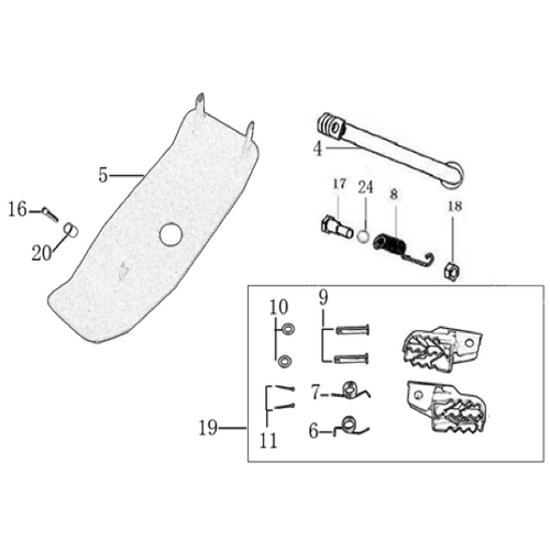 09 Foot Peg Assy