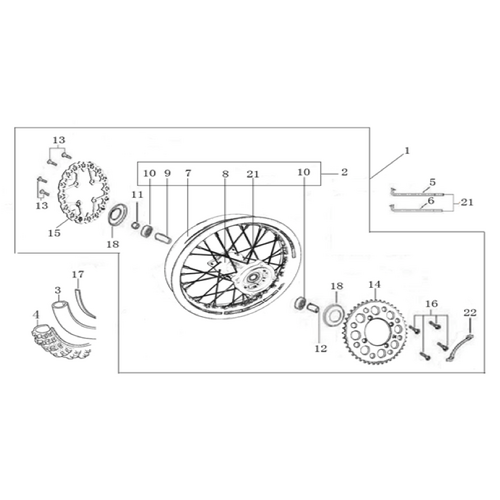 10 Rear Wheel Assy
