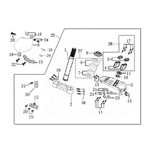 02 Steering Stem Assembly