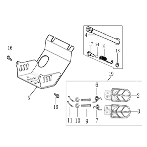 09 Foot Peg Assy