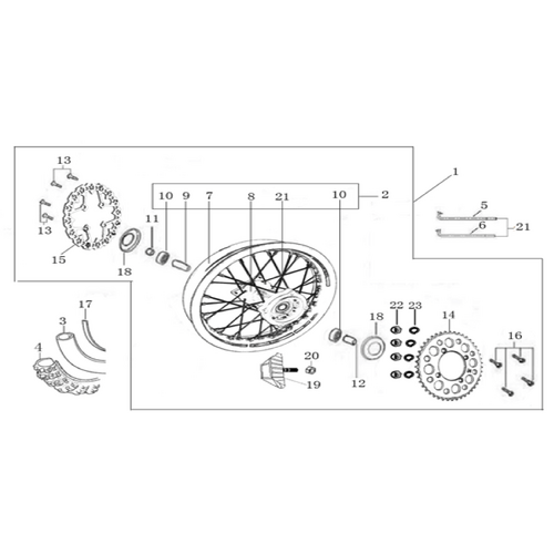 11 Rear Wheel Assy