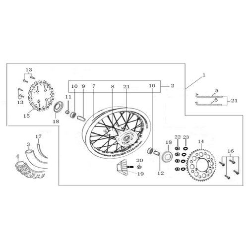11 Rear Wheel Assy