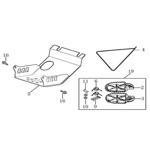 09 Foot Peg Assy