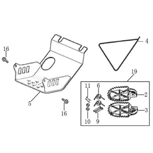09 Foot Peg Assy