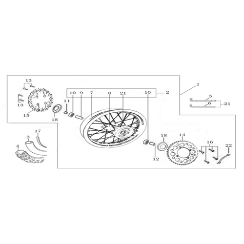 11 Rear Wheel Assy