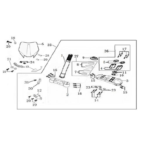 02 Steering Stem Assembly